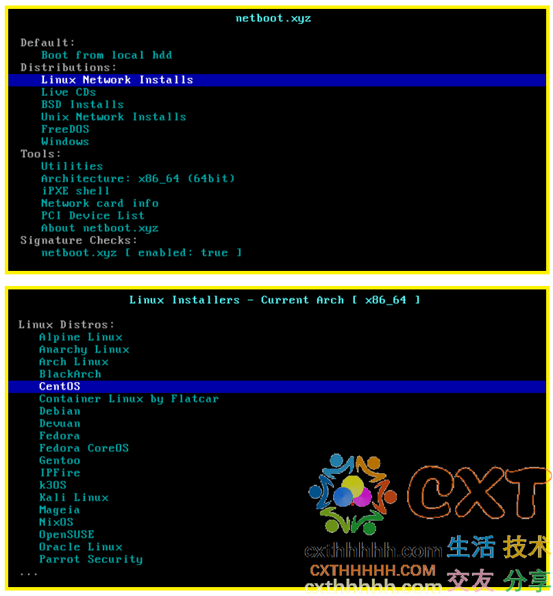 iPXE+netboot.xyz