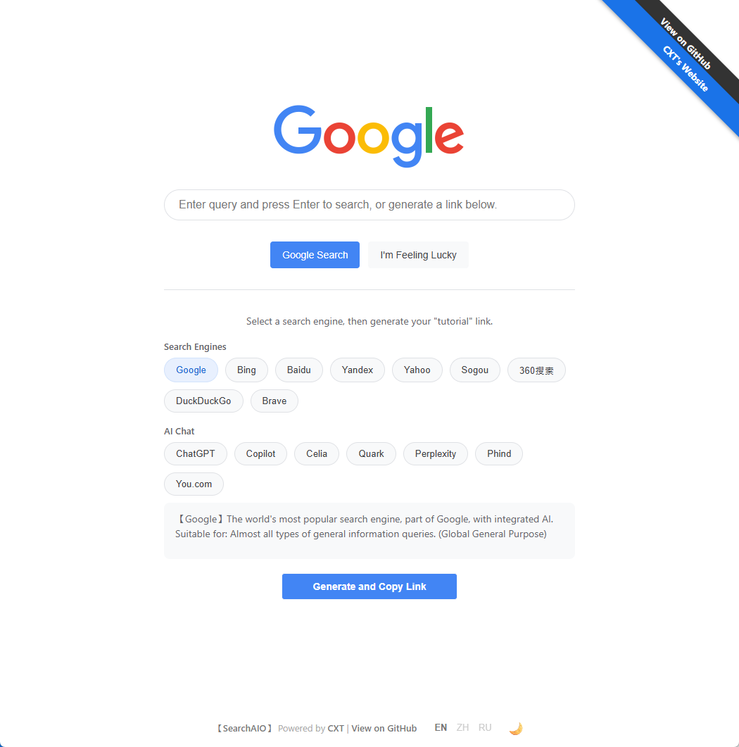 SearchAIO - The All-in-One Search Portal-CXT - Enjoy Life | 生活、技术、交友、分享